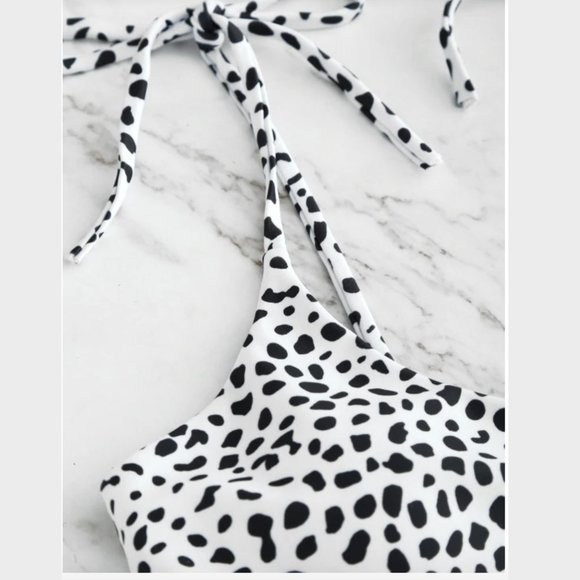 ZAFUL Printed Tie Bralette Bikini Set NWT - Picture 3 of 4